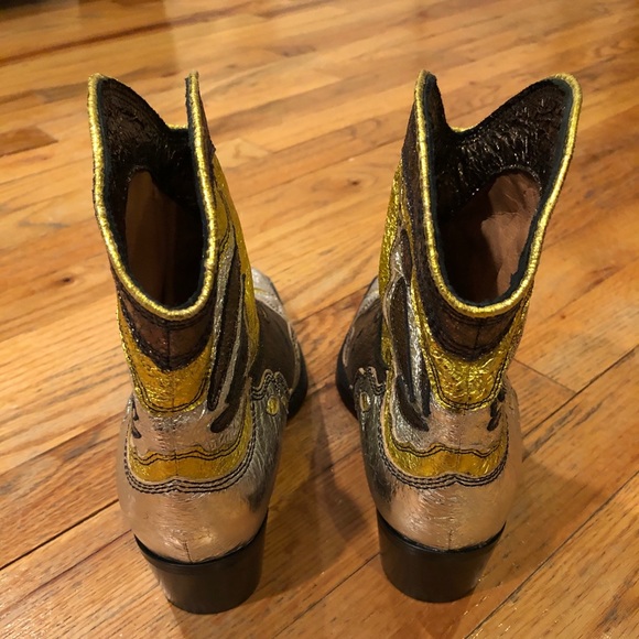 Ganni Meg 45 Kalamata ankle boots size 38 - Picture 5 of 9